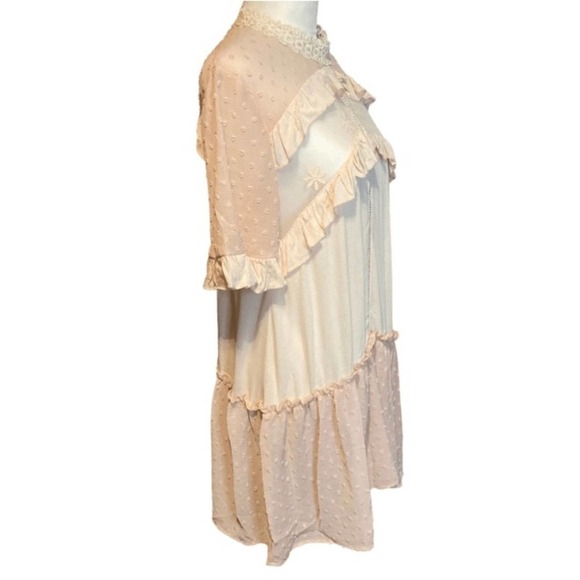 POL Blush Pink Cottagecore Mini Dress - Picture 4 of 9